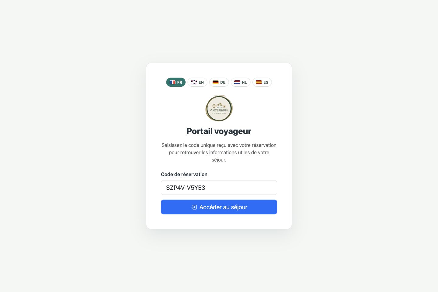 Accès voyageur